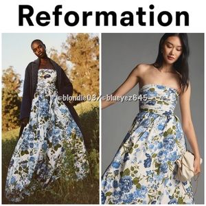 Reformation “Kastoria” dress in Lucca print 4